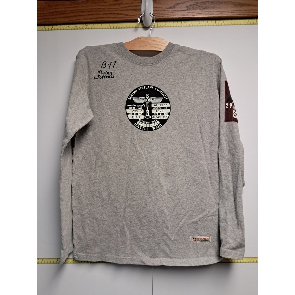B17 Boeing Flying Fortress Long Sleeve Tee-Mens Medium